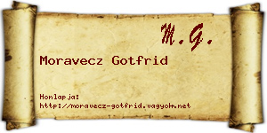 Moravecz Gotfrid névjegykártya